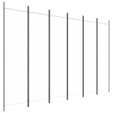 Vidaxl kamerscherm met 6 panelen 300x200 cm stof wit