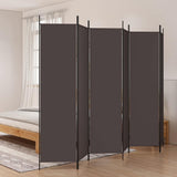 Vidaxl kamerscherm met 6 panelen 300x200 cm stof bruin