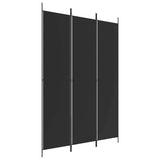 Vidaxl kamerscherm met 3 panelen 150x220 cm stof zwart