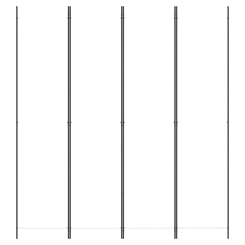 Vidaxl kamerscherm met 4 panelen 200x220 cm stof wit