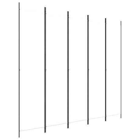 Vidaxl kamerscherm met 5 panelen 250x220 cm stof wit