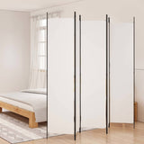 Vidaxl kamerscherm met 5 panelen 250x220 cm stof wit