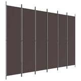 Vidaxl kamerscherm met 6 panelen 300x220 cm stof bruin