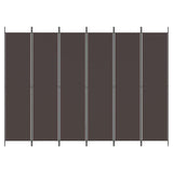 Vidaxl kamerscherm met 6 panelen 300x220 cm stof bruin