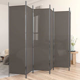 Vidaxl kamerscherm met 6 panelen 300x220 cm stof antracietkleurig