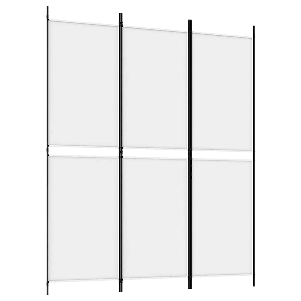 Vidaxl kamerscherm met 3 panelen 150x180 cm stof wit
