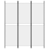 Vidaxl kamerscherm met 3 panelen 150x180 cm stof wit
