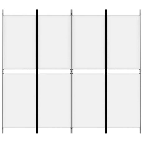 Vidaxl kamerscherm met 4 panelen 200x180 cm stof wit