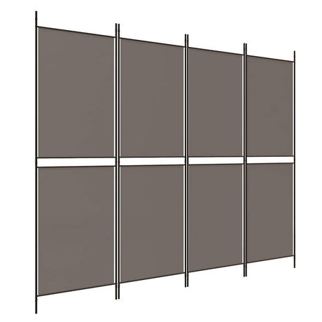 Vidaxl kamerscherm met 4 panelen 200x180 cm stof antracietkleurig