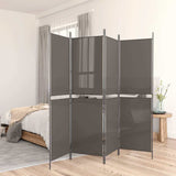Vidaxl kamerscherm met 4 panelen 200x180 cm stof antracietkleurig