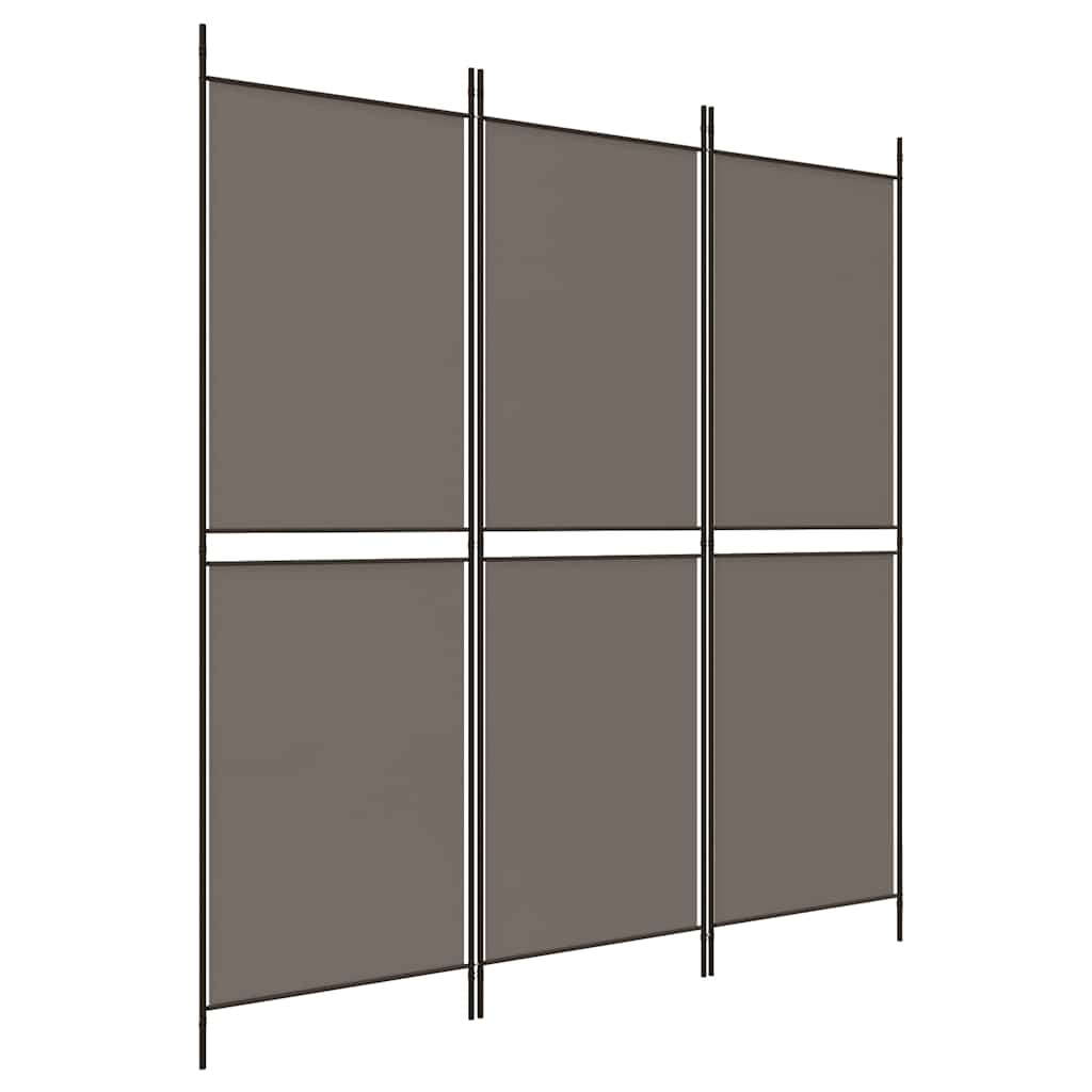 Vidaxl kamerscherm met 3 panelen 150x220 cm stof antracietkleurig