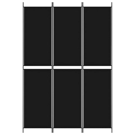 Vidaxl kamerscherm met 3 panelen 150x220 cm stof zwart