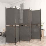 Vidaxl kamerscherm met 6 panelen 300x220 cm stof antracietkleurig