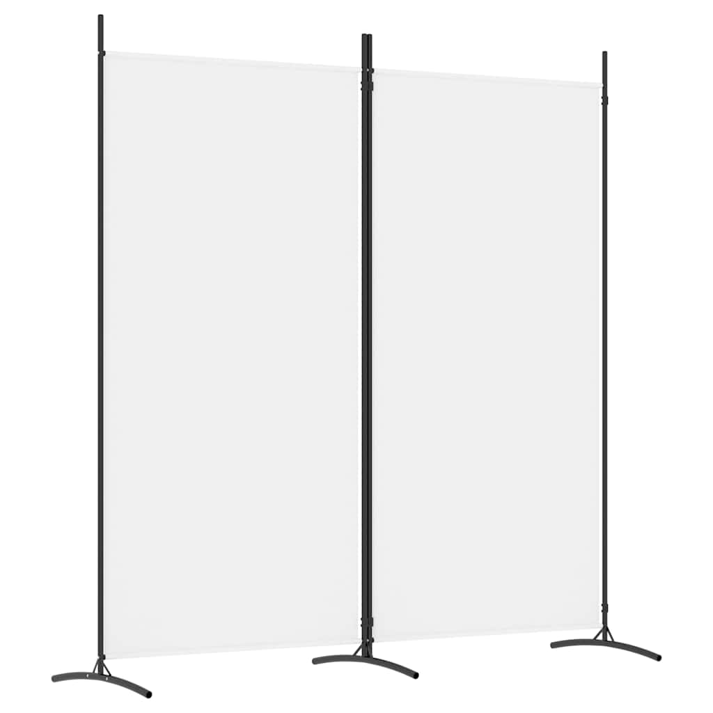 Vidaxl kamerscherm met 2 panelen 175x180 cm stof wit