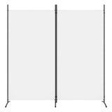 Vidaxl kamerscherm met 2 panelen 175x180 cm stof wit
