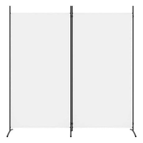 Vidaxl kamerscherm met 2 panelen 175x180 cm stof wit