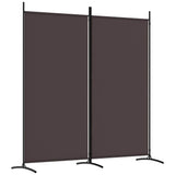 Vidaxl kamerscherm met 2 panelen 175x180 cm stof bruin