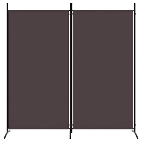 Vidaxl kamerscherm met 2 panelen 175x180 cm stof bruin