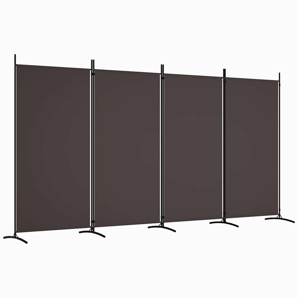 Vidaxl kamerscherm met 4 panelen 346x180 cm stof bruin