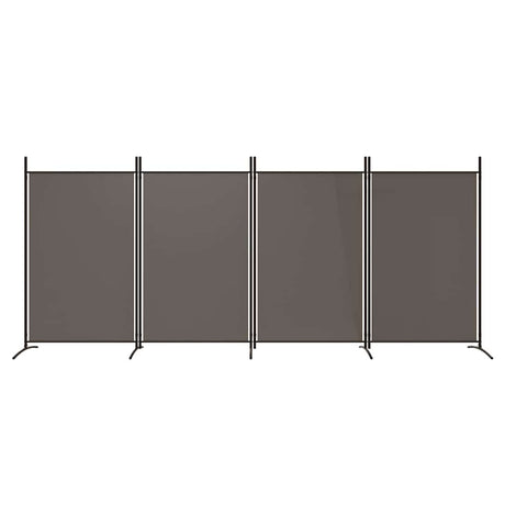 Vidaxl kamerscherm met 4 panelen 346x180 cm stof antracietkleurig