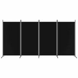 Vidaxl kamerscherm met 4 panelen 346x180 cm stof zwart