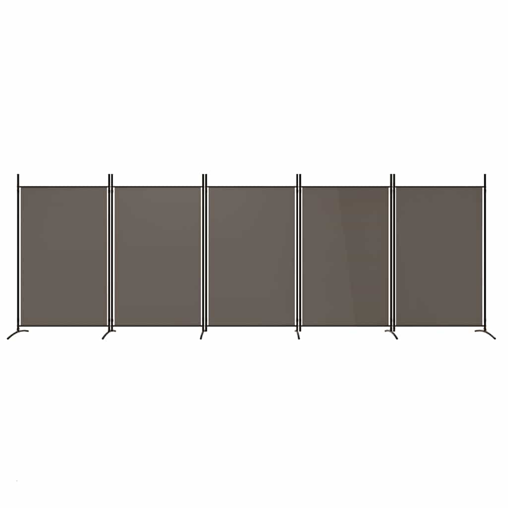 Vidaxl kamerscherm met 5 panelen 433x180 cm stof antracietkleurig