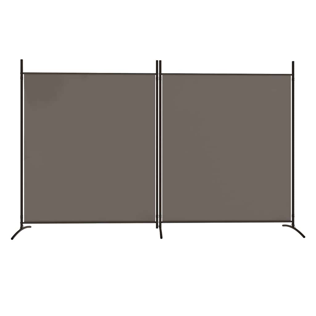 Vidaxl kamerscherm met 2 panelen 346x180 cm stof antracietkleurig