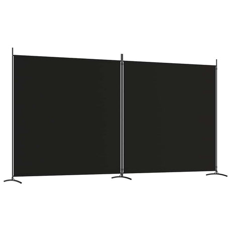 Vidaxl kamerscherm met 2 panelen 348x180 cm stof zwart