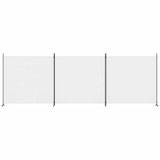 Vidaxl kamerscherm met 3 panelen 525x180 cm stof wit