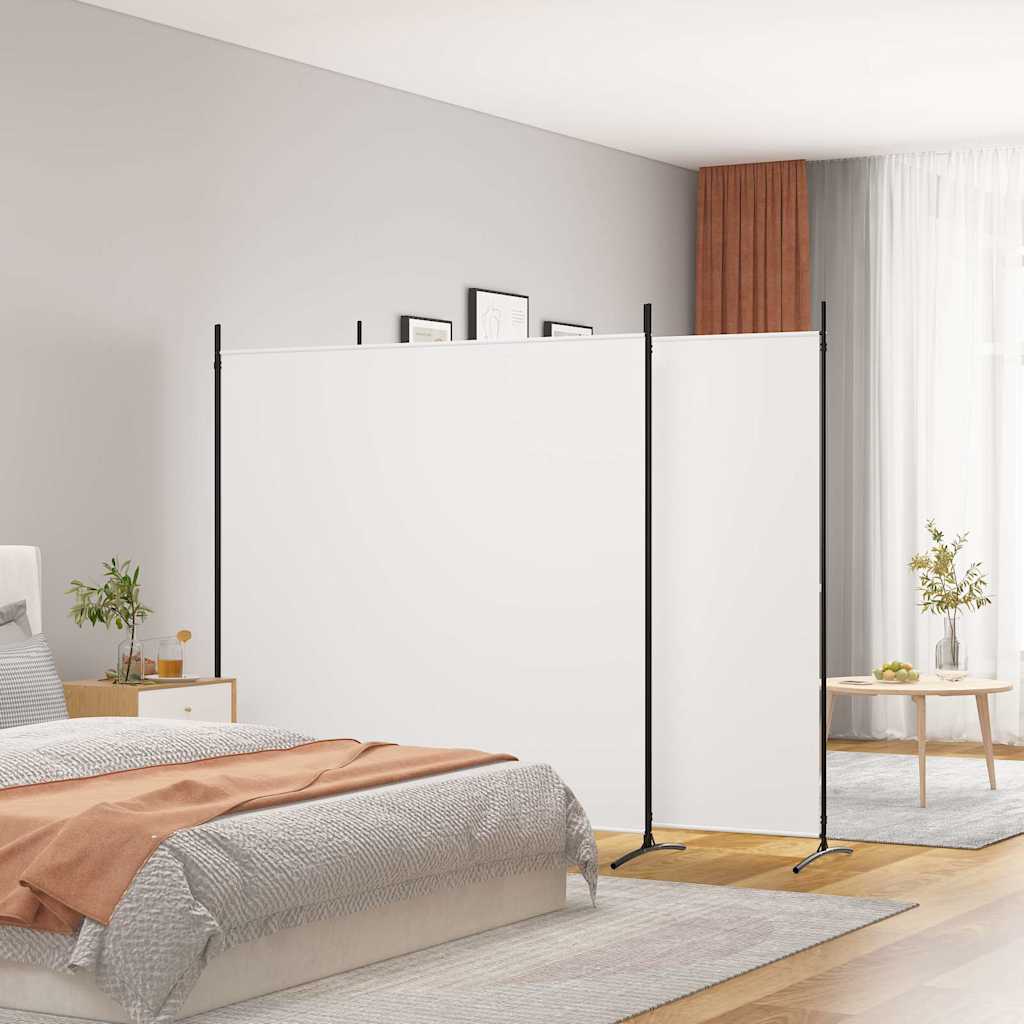 Vidaxl kamerscherm met 3 panelen 525x180 cm stof wit