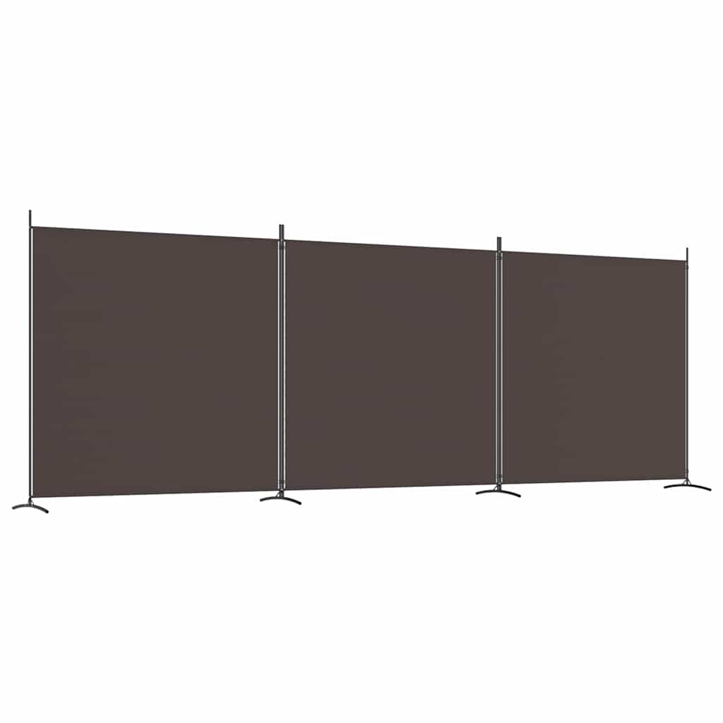 Vidaxl kamerscherm met 3 panelen 525x180 cm stof bruin