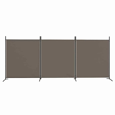 Vidaxl kamerscherm met 3 panelen 525x180 cm stof antracietkleurig
