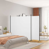 Vidaxl kamerscherm met 4 panelen 698x180 cm stof wit