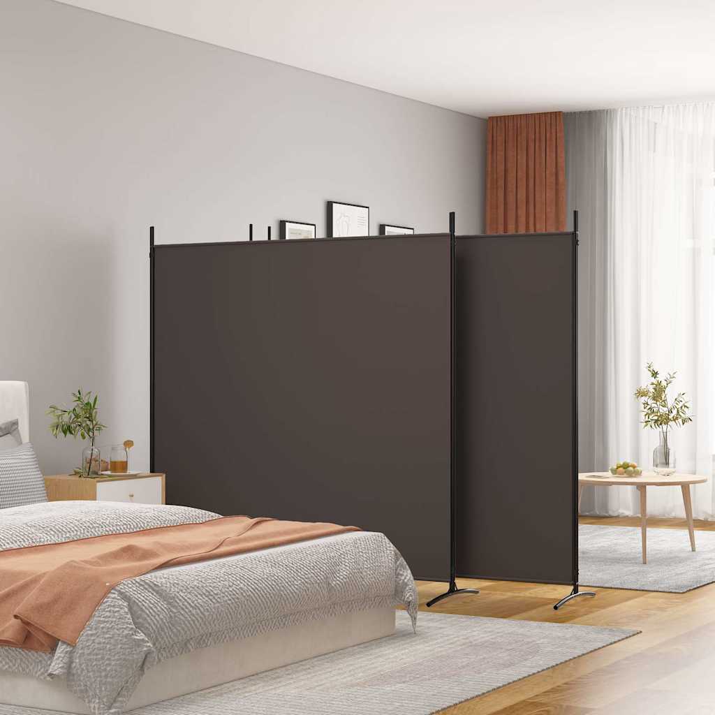 Vidaxl kamerscherm met 4 panelen 698x180 cm stof bruin