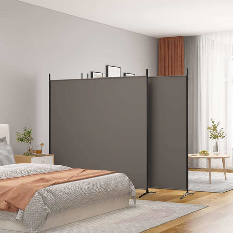 Vidaxl kamerscherm met 4 panelen 698x180 cm stof antracietkleurig