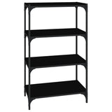 Vidaxl boekenkast 60x33x70,5 cm bewerkt hout en staal zwart