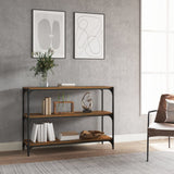 Vidaxl boekenkast 100x33x70,5 cm bewerkt hout en staal gerookt eiken