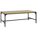 Vidaxl salontafel 100x50x35 cm bewerkt hout sonoma eikenkleurig