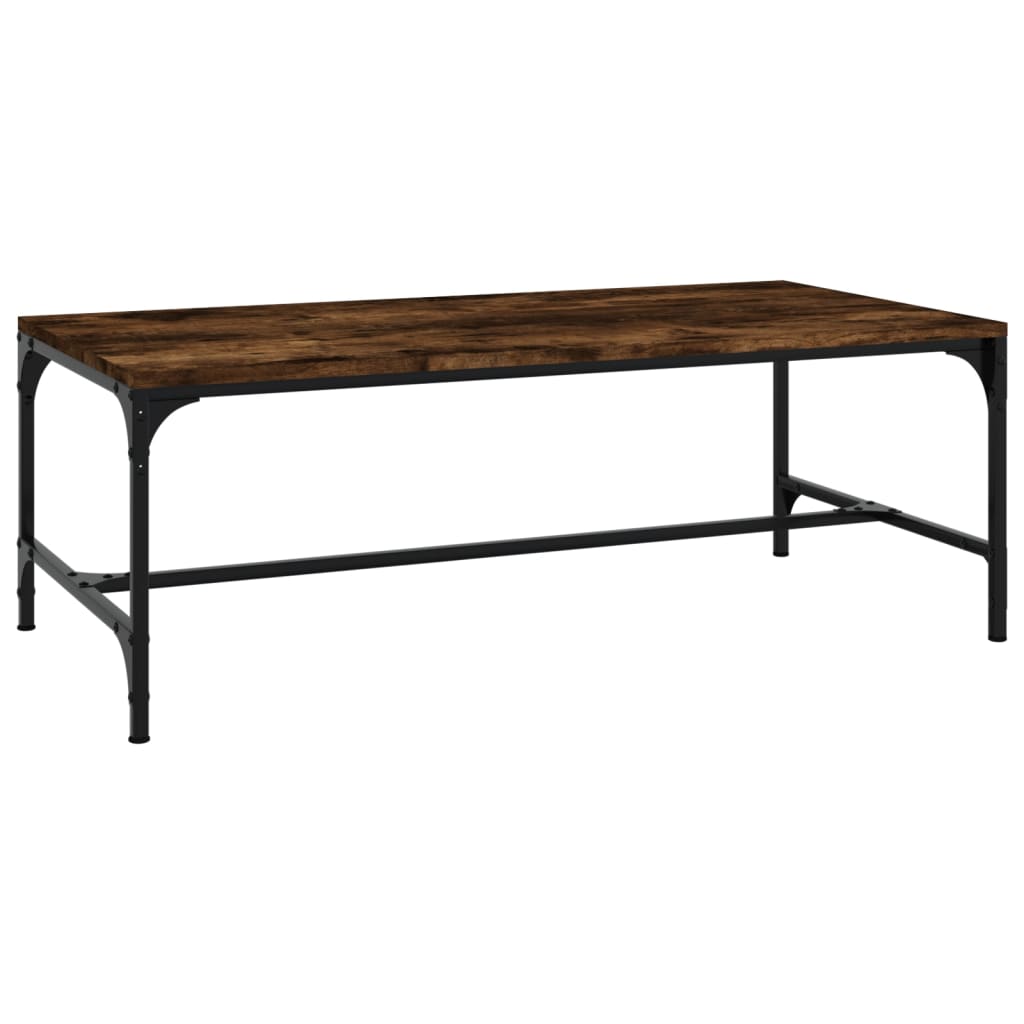 Vidaxl salontafel 100x50x35 cm bewerkt hout gerookt eikenkleurig