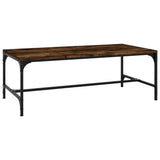 Vidaxl salontafel 100x50x35 cm bewerkt hout gerookt eikenkleurig