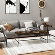 Vidaxl salontafel 100x50x35 cm bewerkt hout gerookt eikenkleurig