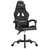 Vidaxl gamestoel draaibaar kunstleer zwart