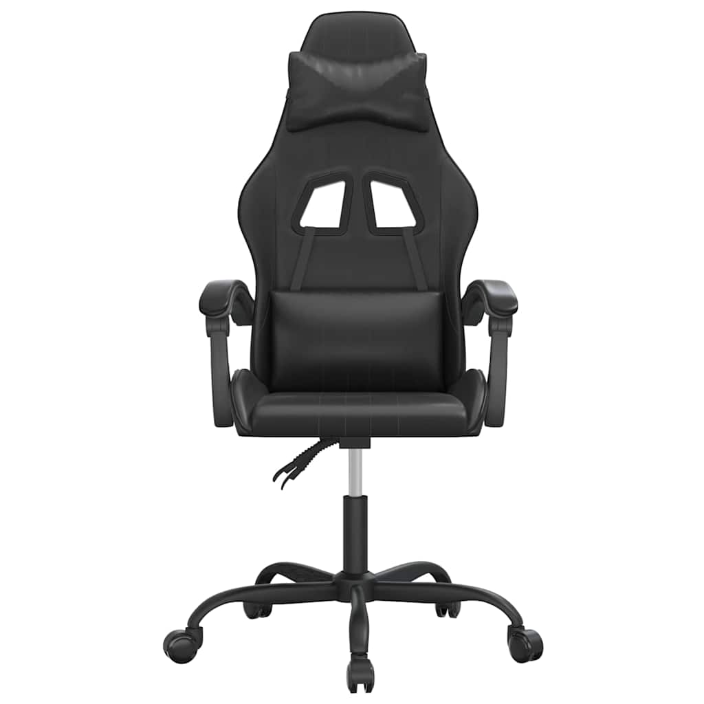 Vidaxl gamestoel draaibaar kunstleer zwart