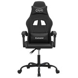Vidaxl gamestoel draaibaar kunstleer zwart