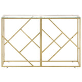 Vidaxl wandtafel roestvrijstaal en gehard glas goudkleurig