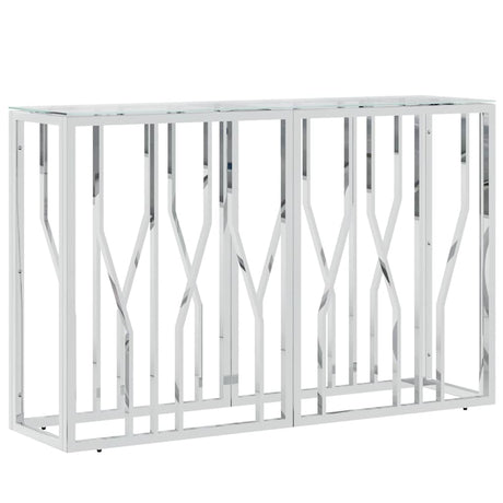 Vidaxl wandtafel 110x30x70 cm roestvrij staal en glas