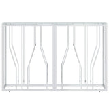 Vidaxl wandtafel 110x30x70 cm roestvrij staal en glas
