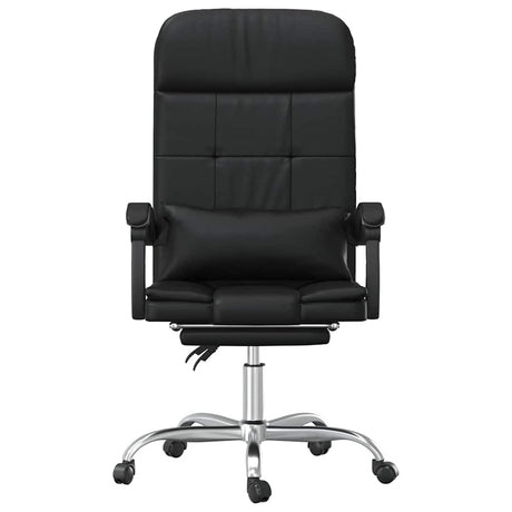 Vidaxl massage relaxfauteuil voor op kantoor zwart kunstleer