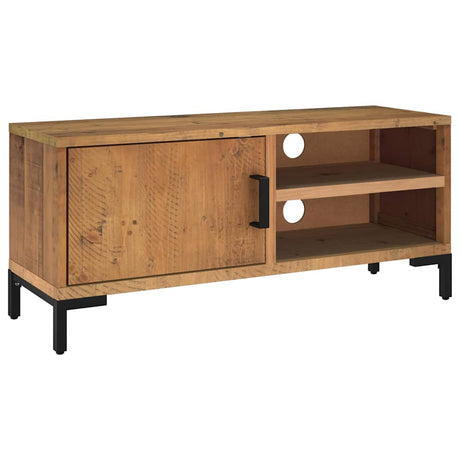 Vidaxl tv-meubel 90x30x40 cm massief grenenhout bruin