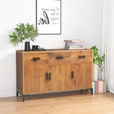 Vidaxl dressoir 110x35x70 cm massief grenenhout bruin